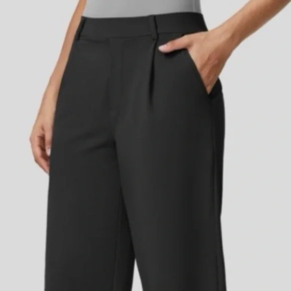 Halara High Waisted Plicated Side Pocket Straight Leg Work Pants NWT Siz… - Picture 11 of 12